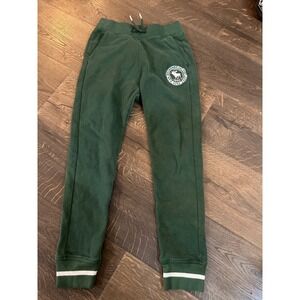 Abercrombie Kids Green Joggers Sweatpants Athletic Pants Logo Size 11 12